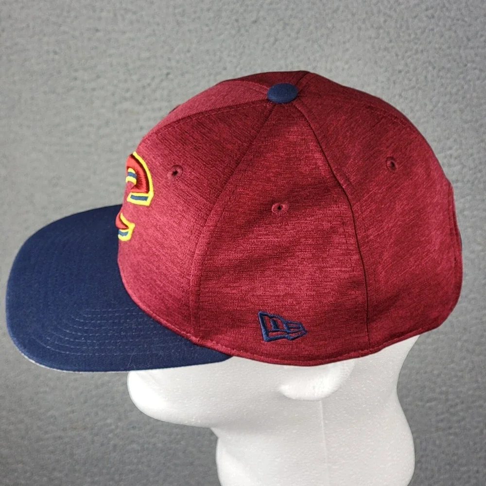 New Era Hat Men OSFA Red Cleveland Cavaliers Cavs 9Fifty Snapback NBA Cap